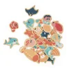 Lot de 24 magnets monde marin