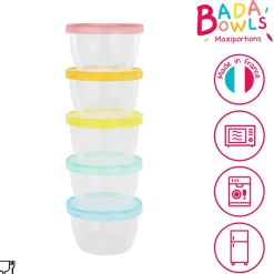 Lot de 5 maxi portions fun couleurs
