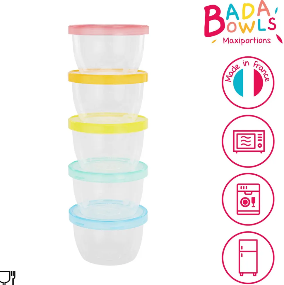Lot de 5 maxi portions fun couleurs
