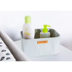 Lot de 3 paniers de rangement à suspendre gris