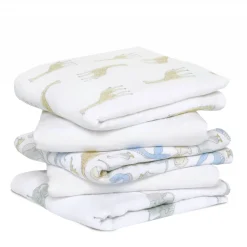 Lot de 5 petits langes natural history