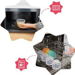 Lot de 12 pots de conservation badabowls