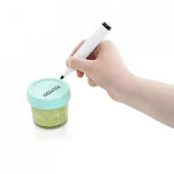 Lot de 8 pots de conservation bébé babybols en verre 100 et 220 ml avec livre de recettes