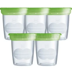 Lot de 5 pots de conservation 120 ml
