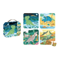 Lot de 4 puzzles évolutifs dinosaures