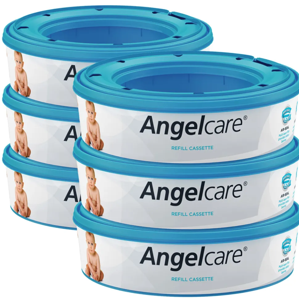 Lot de 6 recharges pour poubelle à couches angelcare