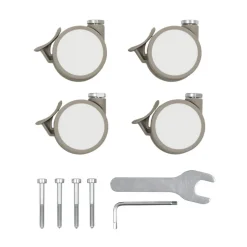 Lot de 4 roues pour lit sleepi - beige