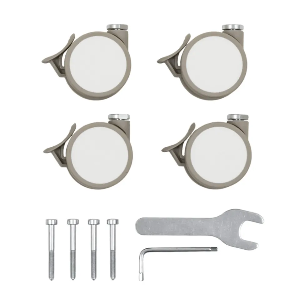 Lot de 4 roues pour lit sleepi - beige