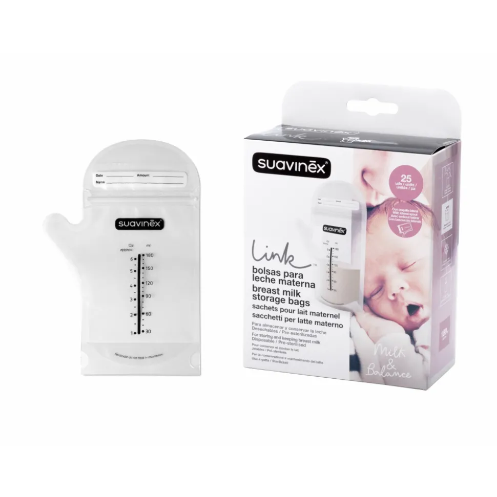 Lot de 25 sachets de conservation du lait maternel