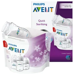 Lot de 5 sachets de stérilisation pour micro-onde