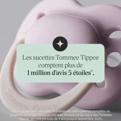 Lot de 4 sucettes bébé 0-2 mois silicone