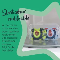 Lot de 2 sucettes closer to nature fun 18-36 mois