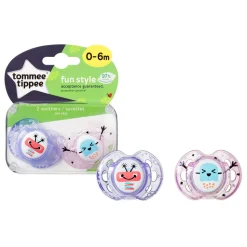 Lot de 2 sucettes closer to nature fun 0-6m