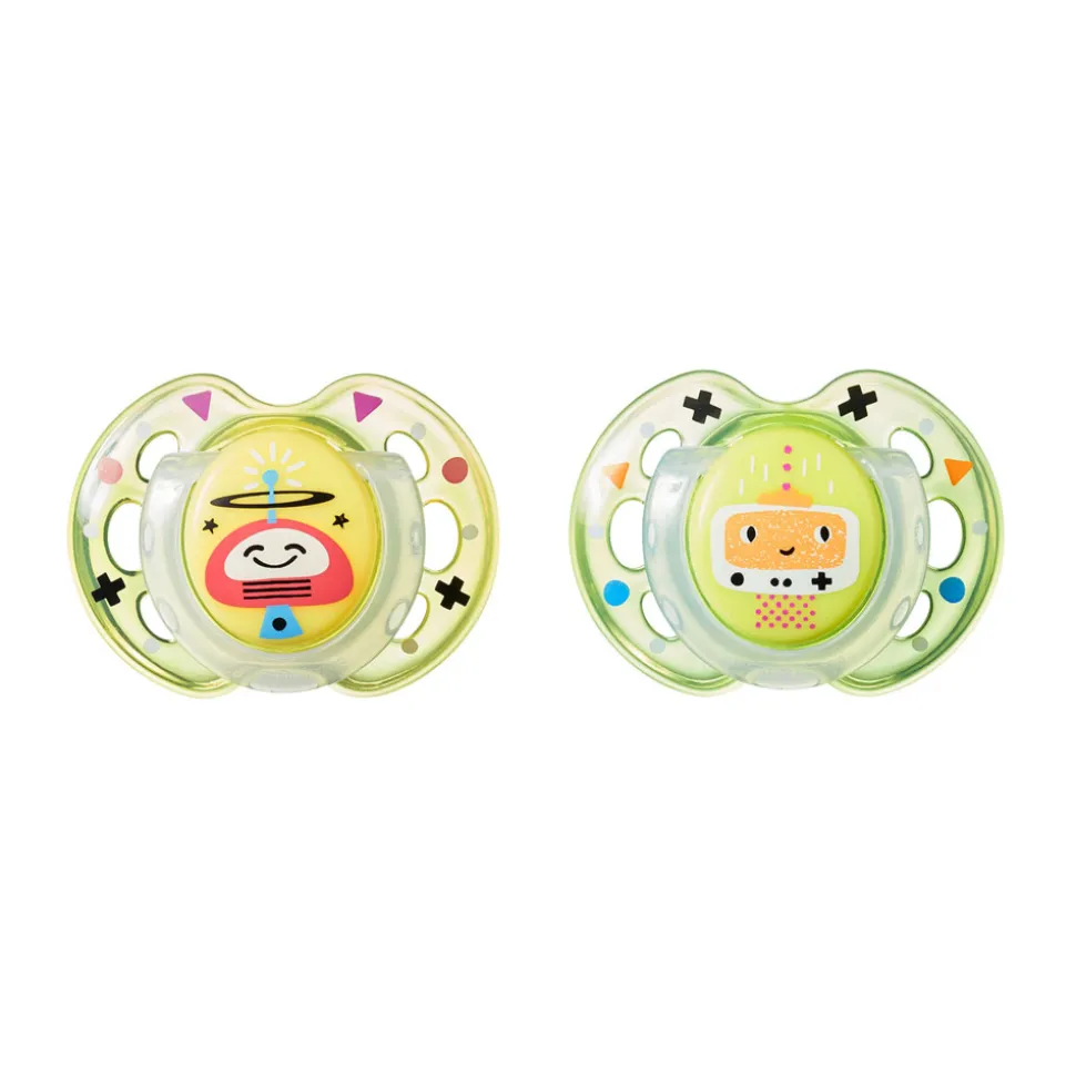 Lot de 2 sucettes closer to nature fun 0-6m