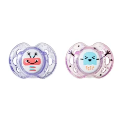Lot de 2 sucettes closer to nature fun 0-6m