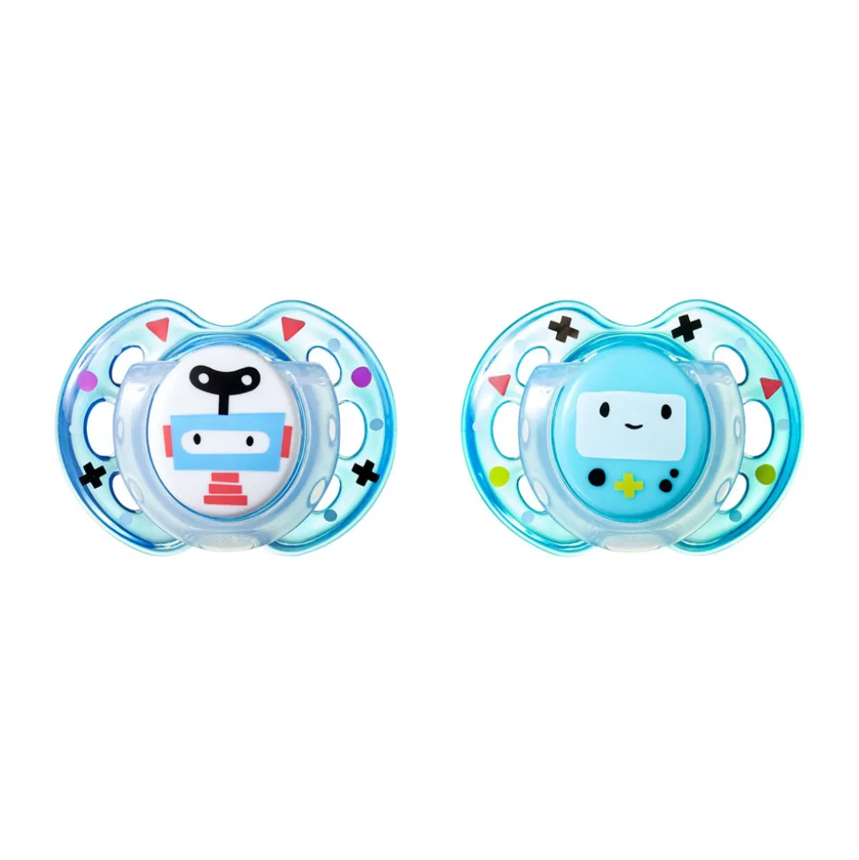 Lot de 2 sucettes closer to nature fun 0-6m