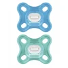 Lot de 2 sucettes comfort 0 mois+ bleu