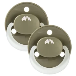 Lot de 2 sucettes eco reversible phosphorescente green 6 mois