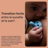 Lot de 4 sucettes imitant le sein maternel 0-6 mois