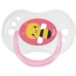 Lot de 3 sucettes jour / nuit silicone 6-18m fille