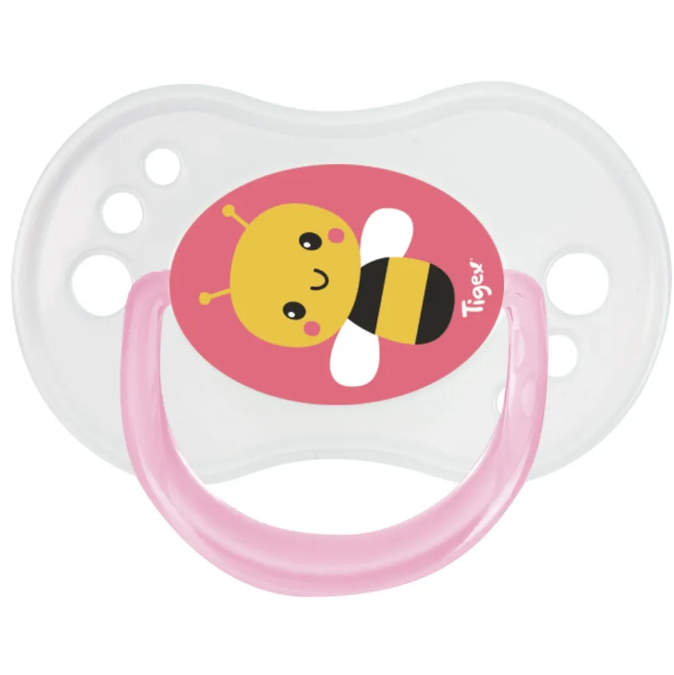 Lot de 3 sucettes jour / nuit silicone 6-18m fille