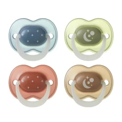 Lot de 4 sucettes nuit phosphorescentes 6-18 mois