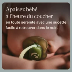 Lot de 4 sucettes nuit phosphorescentes 18-36 mois