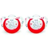 Lot de 2 sucettes nuk expert starlight silicone 18-36m ecureuil