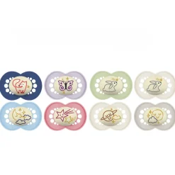 Lot de 2 sucettes original nuit 6 mois+ coloris aléatoire