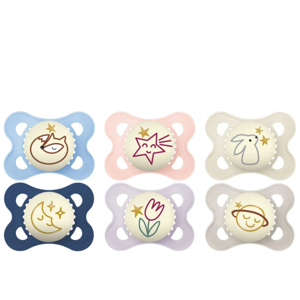 Lot de 2 sucettes original nuit 2-6 mois+ coloris aléatoire