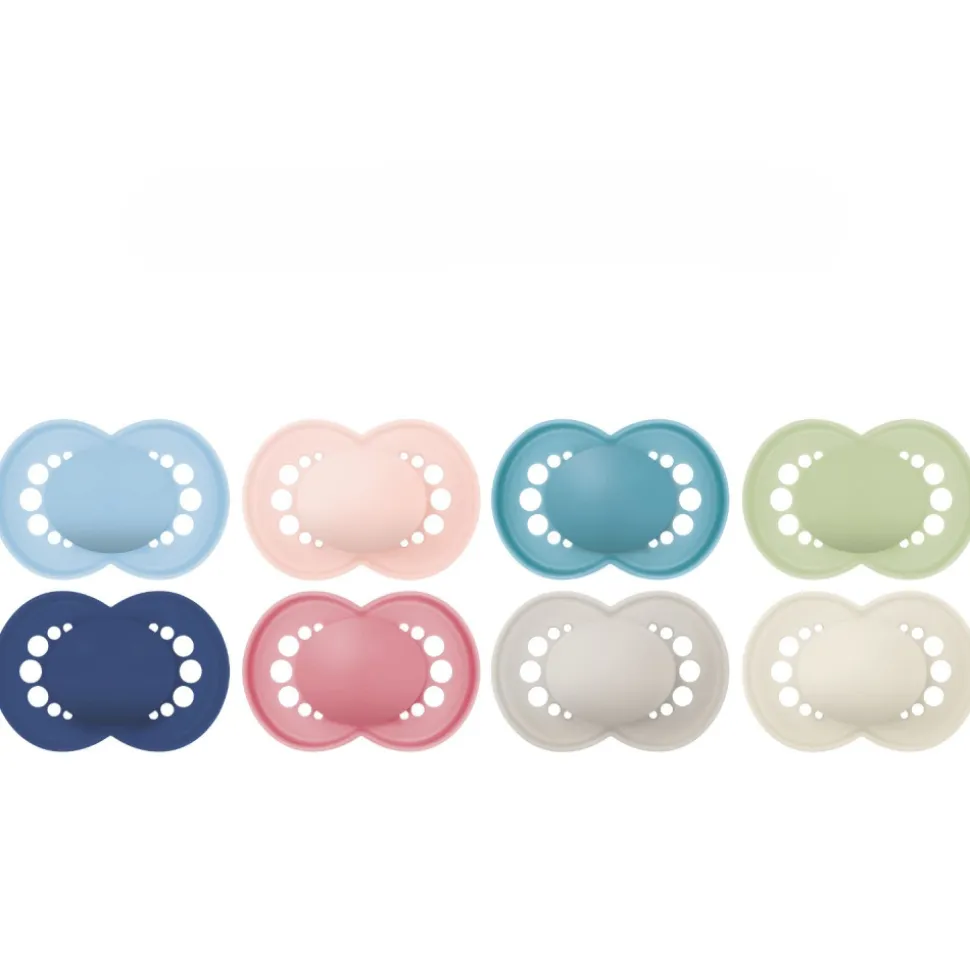 Lot de 2 sucettes original tendance 6 mois+ coloris aléatoire