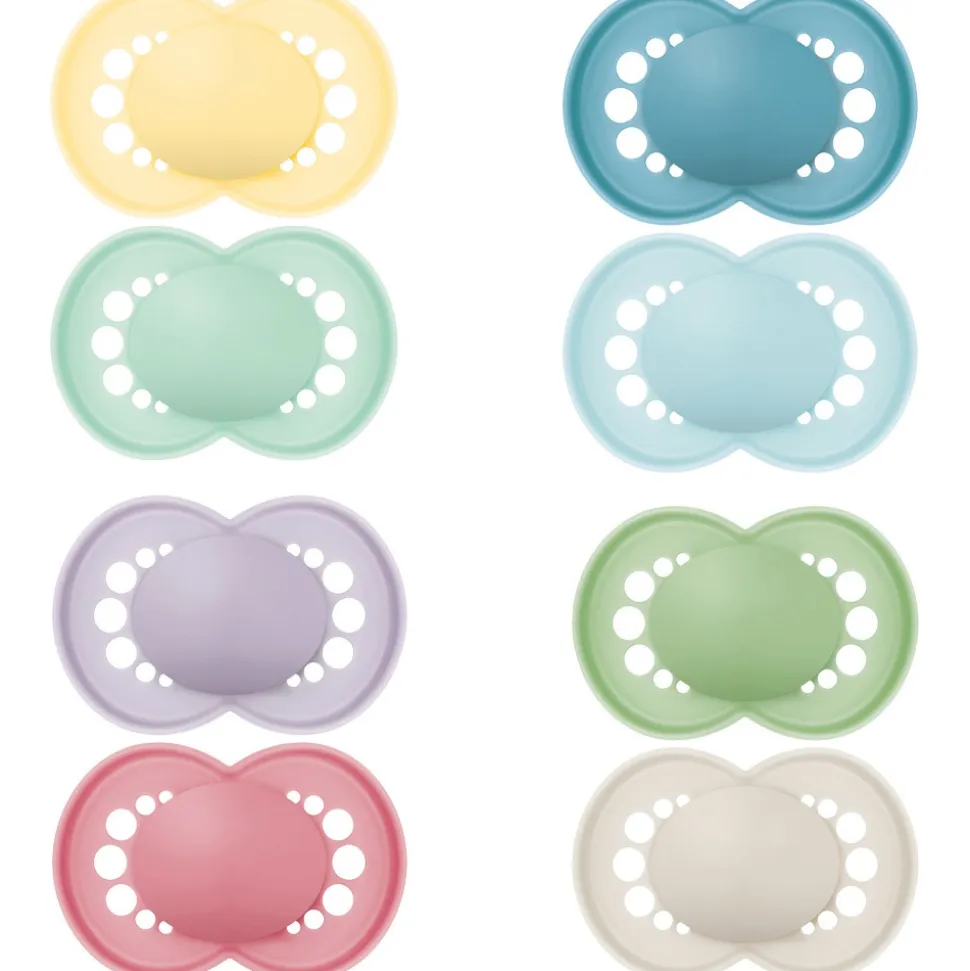 Lot de 2 sucettes original tendance 6 mois+ coloris aléatoire