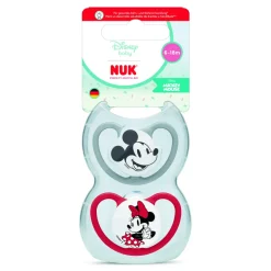Lot de 2 sucettes perfect match air 6-18 mois minnie