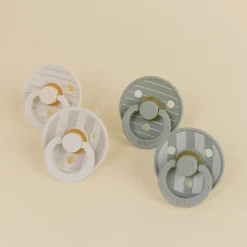 Lot de 4 sucettes physiologiques bébé taille 2 - vanille / sauge