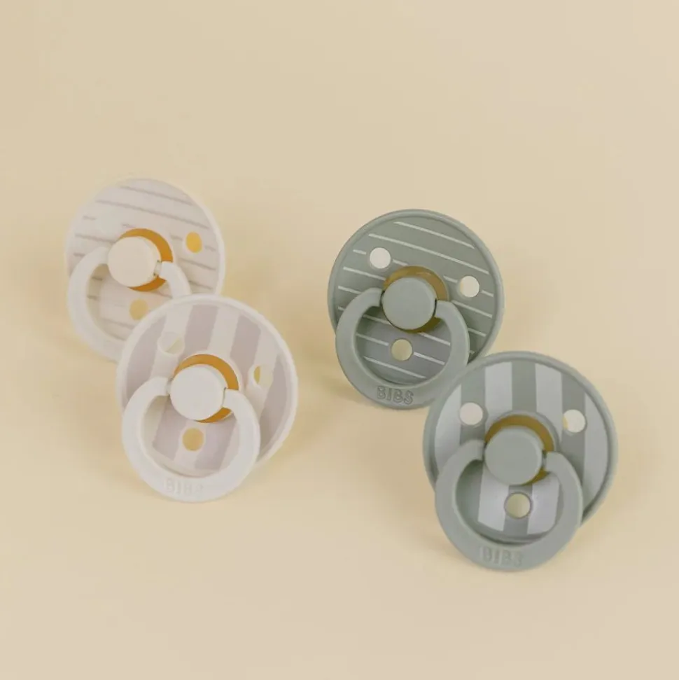 Lot de 4 sucettes physiologiques bébé taille 2 - vanille / sauge
