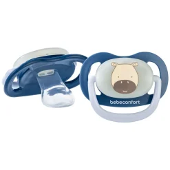 Lot de 2 sucettes physiologiques phosphorescentes air confort 0-6 mois dark blue