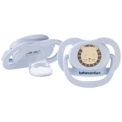 Lot de 2 sucettes physiologiques air confort 0-6 mois light blue