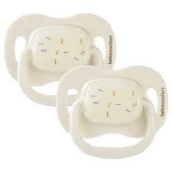 Lot de 2 sucettes réversible phosphorescente silicone 0-6 mois sand