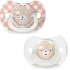 Lot de 2 sucettes symétriques sx pro wild&ampfree 0-6 mois rose