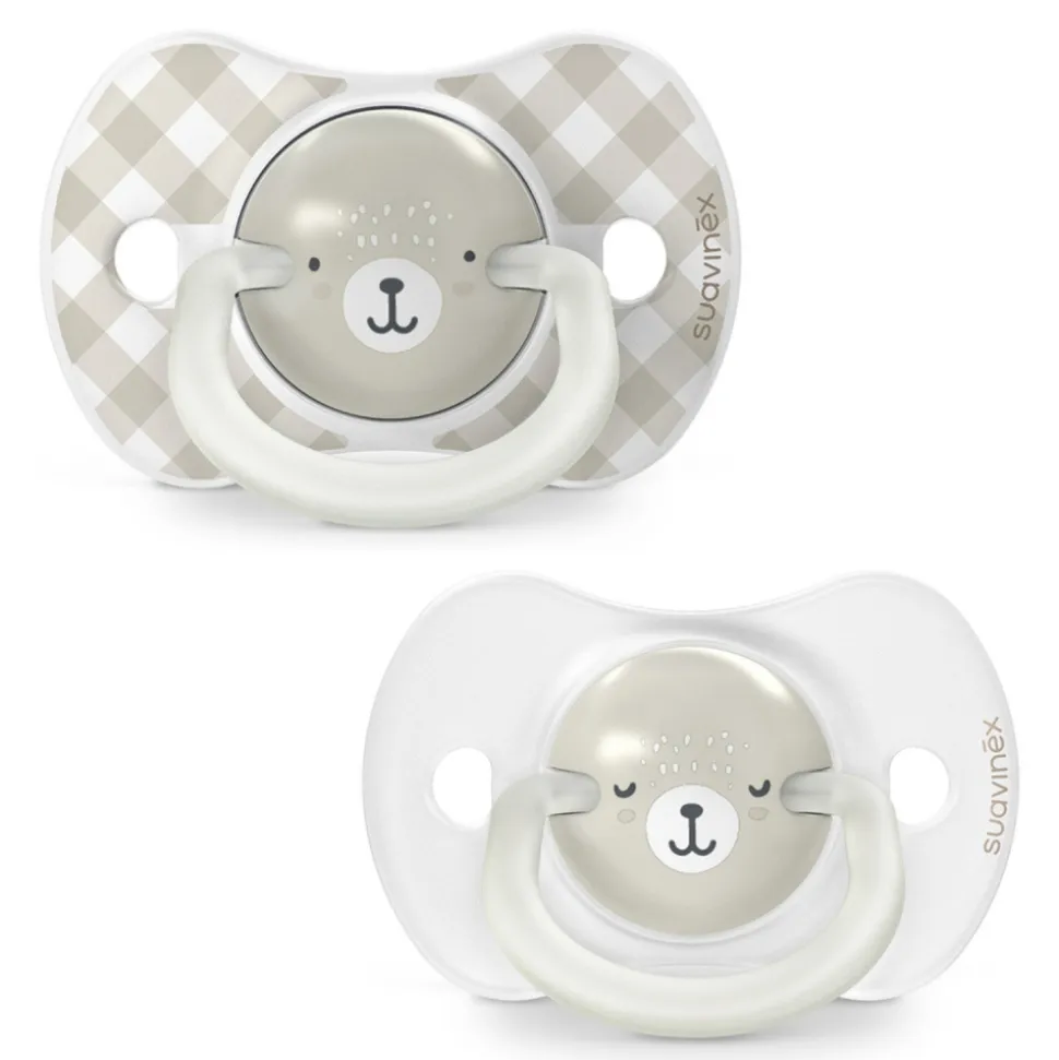 Lot de 2 sucettes symétriques sx pro wild&free 6-18 mois gris
