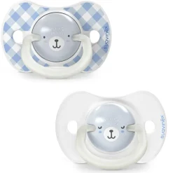 Lot de 2 sucettes symétriques sx pro wild&free 0-6 mois bleu