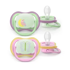 Lot de 2 sucettes ultra air 6-18 mois scf376/29