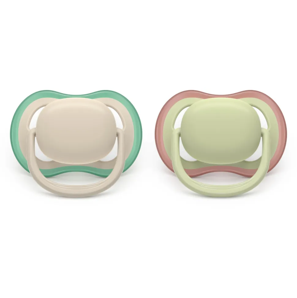 Lot de 2 sucettes ultra air 6-18 mois scf087/16