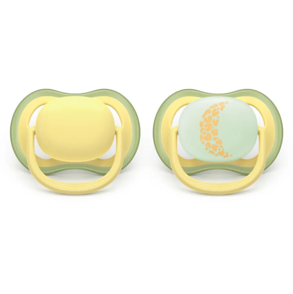 Lot de 2 sucettes ultra air 18 mois et plus scf349/53