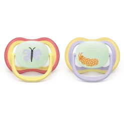 Lot de 2 sucettes ultra air 0-6 mois scf376/25