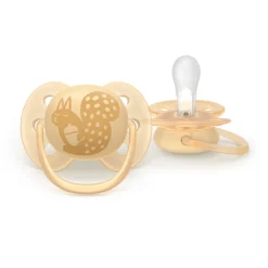 Lot de 2 sucettes ultra soft 6-18 mois scf091/46