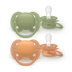 Lot de 2 sucettes ultra soft 18 mois et plus scf093/05