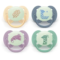 Lot de 2 sucettes ultra soft 6-18 mois scf094/12