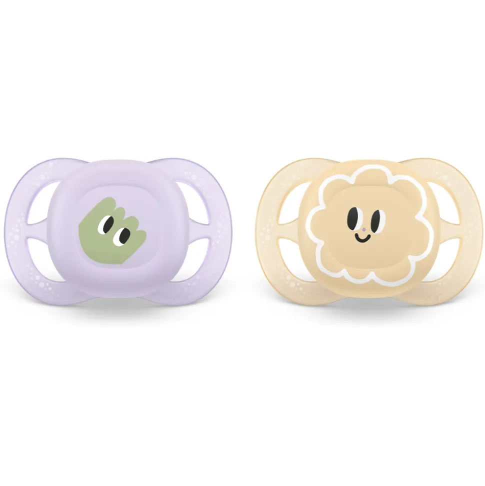 Lot de 2 sucettes ultra start 0-2 mois scf075/13
