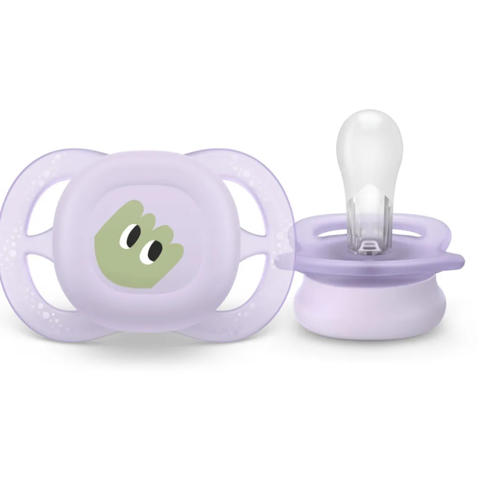 Lot de 2 sucettes ultra start 0-2 mois scf075/13